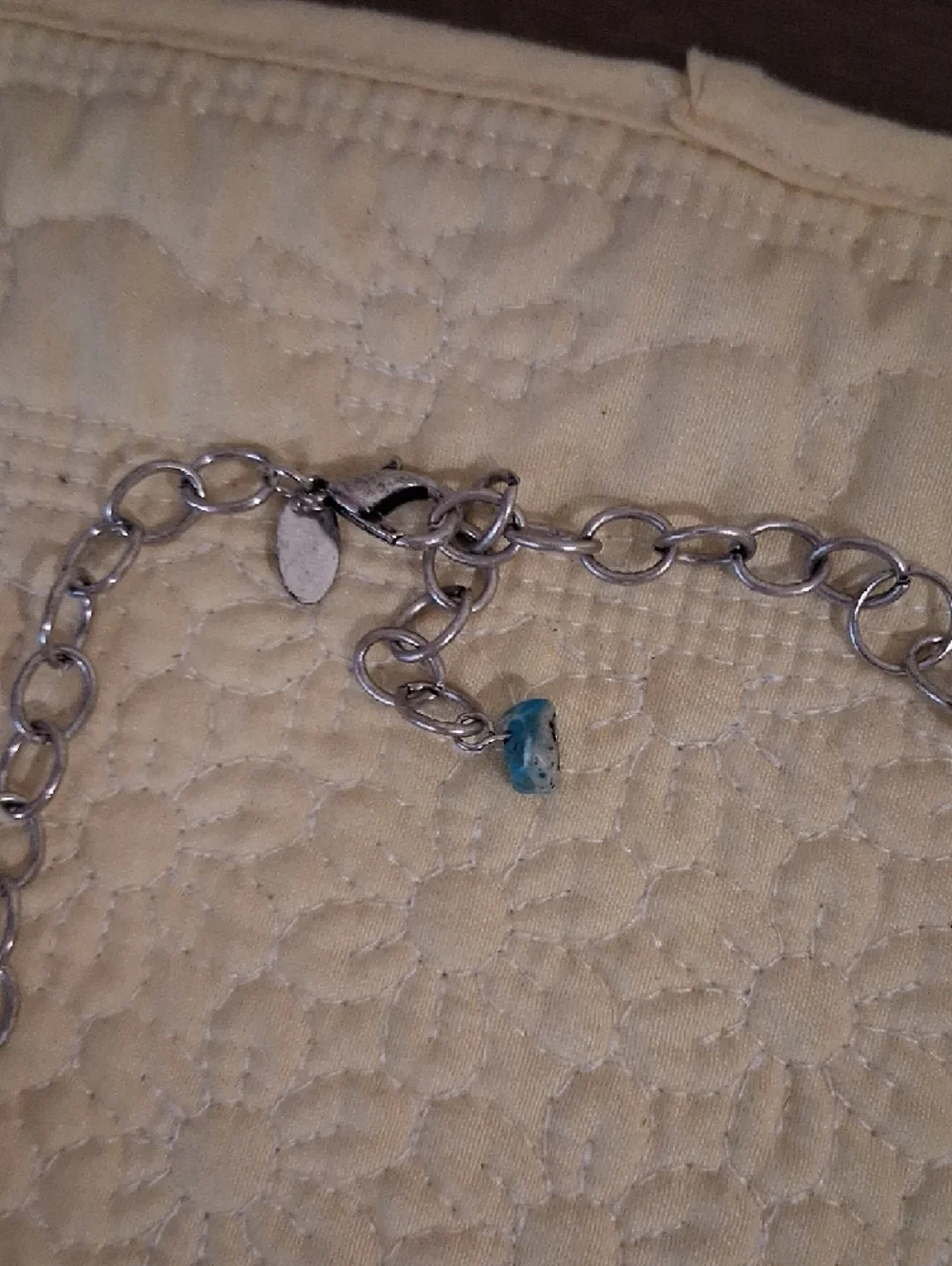 Laura Ashley Turquoise and Blue Multi-Strand Charm Necklace - Picture 4 of 4